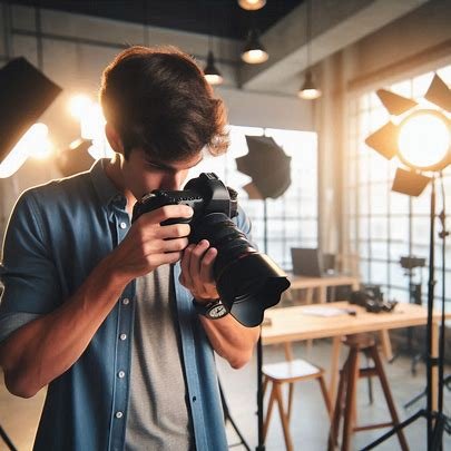 adjusting camera settings in a climate controlled room